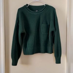 Gap Shaker Stitch Sweater XS. Green